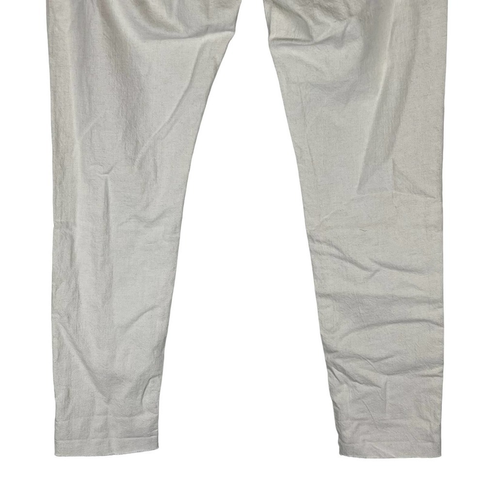 FRAME Le Garçon Mid Rise Straight Cotton Linen Jeans Natural Heather Size 30 NWT - Picture 10 of 16